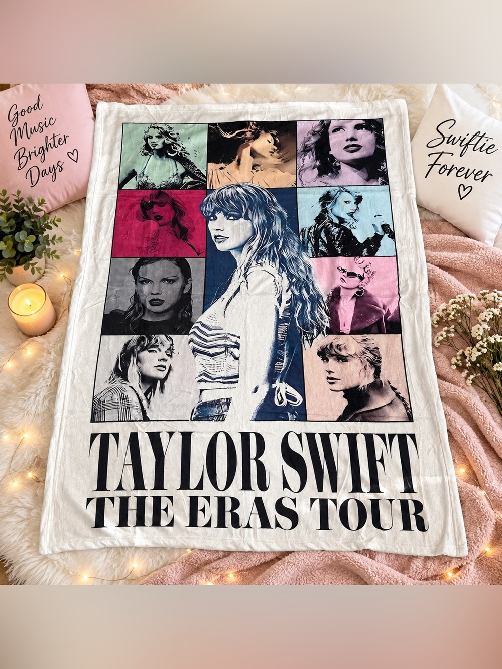 Taylor Swift “The Eras Tour” Inspired Super Soft Throw Blanket 39” x 52” NIB